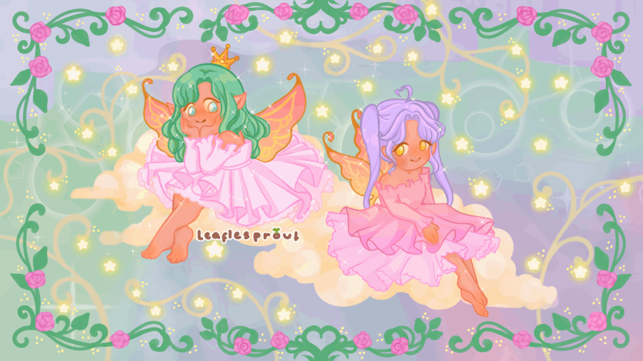 Myri & Minet in the Heavens by Yapo