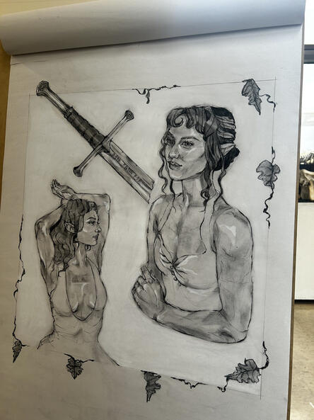 Elven Portrait Study by Kat